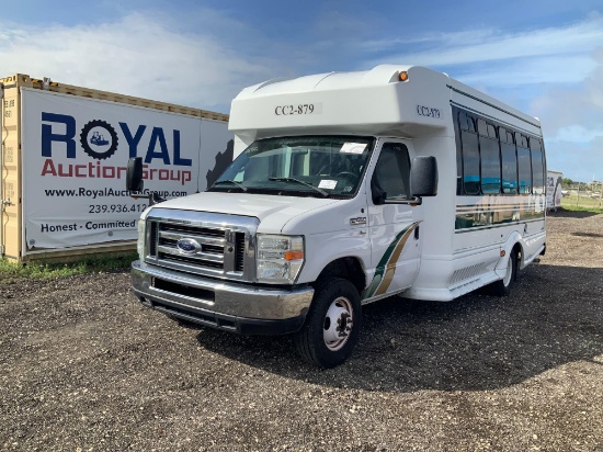 2014 Ford E-450 Turtle Top 14 Passenger Shuttle Bus