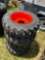 4 Forerunner skid steer tires w/rims