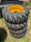 4 Forerunner unused skid steer tires 10-16.5