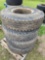 7 Tractor Trailer Tires with Wheel Sleeves