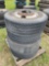 4 Tractor Trailer Tires with Wheels
