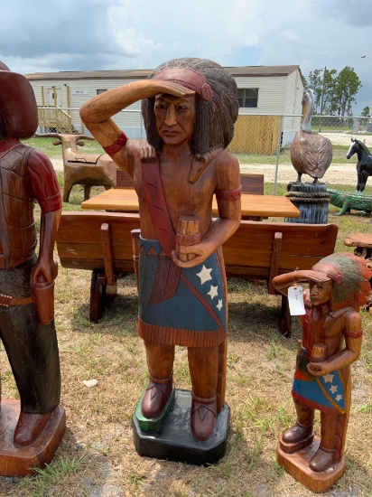 Large Native Wooden Statue