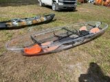 Unused 2 Person Clear Bottom Canoe