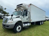 2013 International 4400 T/A 26ft Reefer Box Truck