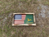 Wooden American Flag - John Deere