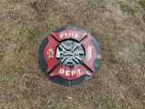 Metal Fire Department Sign