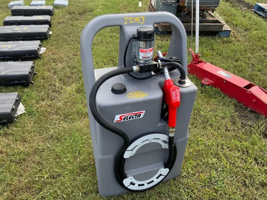 Unused 25 Gallon Diesel Fuel Caddy with 12V Pump