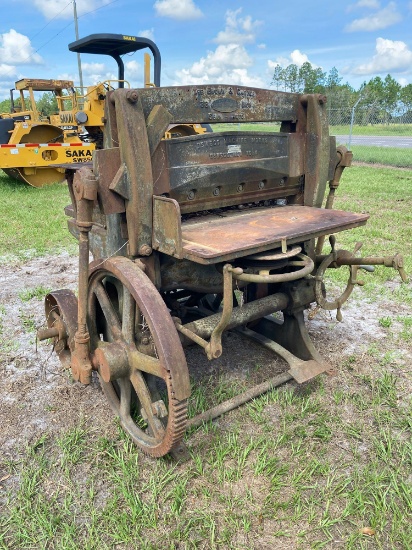 Brown and Carver Vintage Industrial Machine