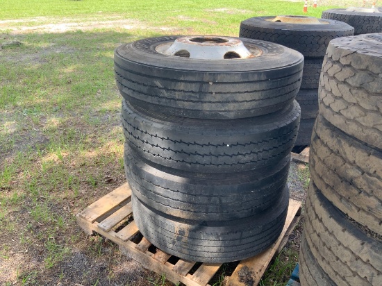 Set of 4 truck tires