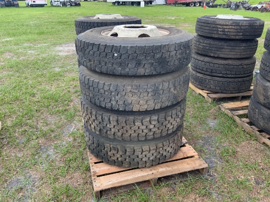 Set of 4 truck tires