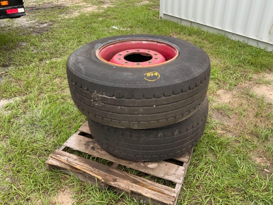 2 Used Equipment Tires