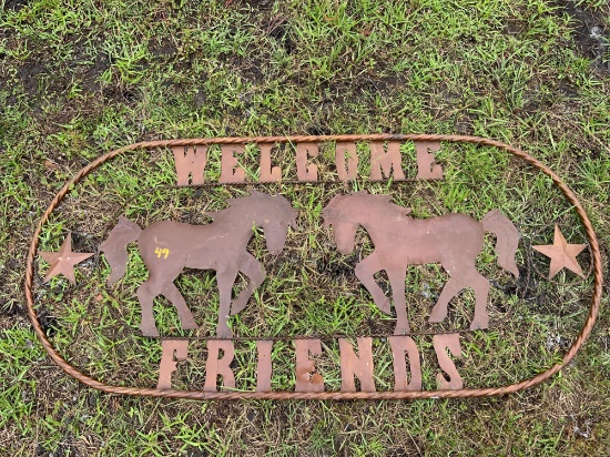 Welcome Friends Ranch Sign