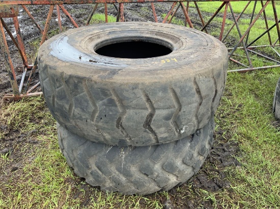 2 heavy commercial tires 20.5R25