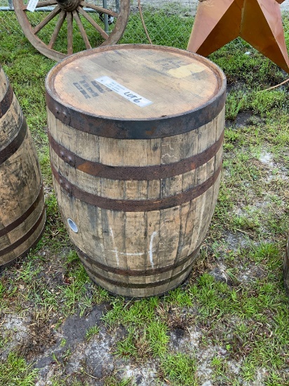Wooden Whiskey Barrel