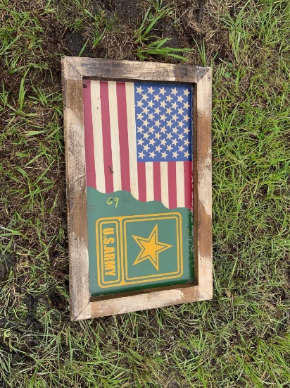 American Flag/US Army Sign