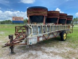 Off Road Grove Trailer with 20 Fruit Harvesting Tubs