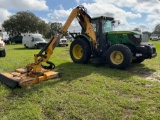 2014 John Deere 6105M 4WD Enclosed Cab Slope Mower Tractor