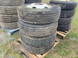 Set of 4 truck tires