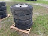 Set of 4 truck tires