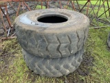 2 heavy commercial tires 20.5R25