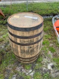 Wooden Whiskey Barrel