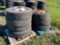 7 - Used Commercial Tires w/wheels - Various Sizes