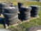 12 Used Commercial Tires w/wheels - Various Sizes