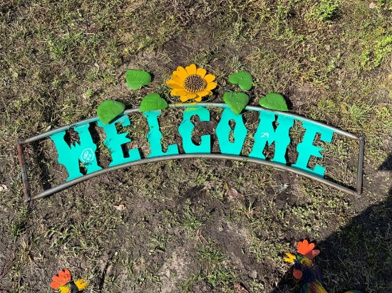 Sunflower Welcome Sign