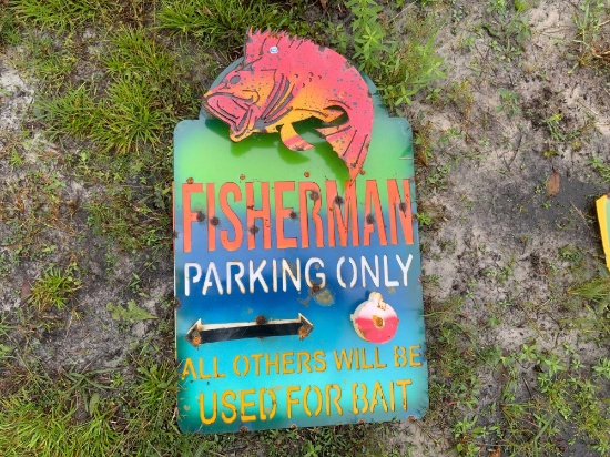 Fisherman Parking Only Sign