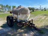 Plumbed Tank on Ag Off Road Trailer