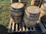 2 Whiskey Barrels