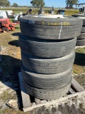 5 Used Commercial Tires- Various Sizes