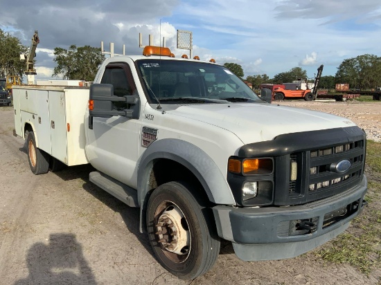 2008 Ford F-550 4x4 Service Crane Truck