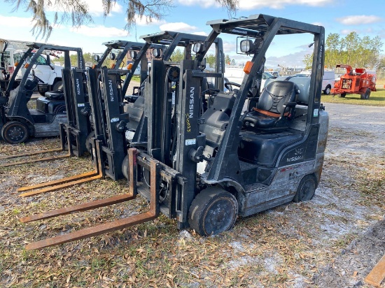 2011 Nissan 50 4,700LB Solid Tire Forklift