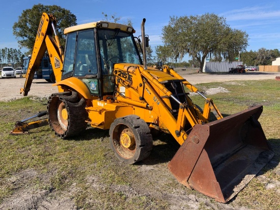 JCB 215E 4x4 Extendahoe Solid Tire Loader Backhoe