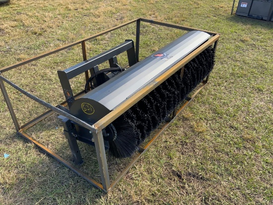 Unused 72in Skid Steer Angle Broom