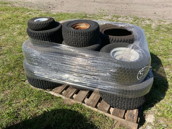 Stack of Tires for Turf Equipment and Utility Carts