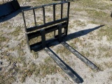 Unused Kivel Skid Steer Step Through 48in 4200lb Forks and Frame