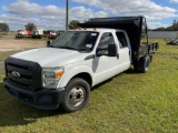 2011 Ford F-350 Crew Cab Crane Dump Truck