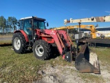 2002 Massey-Ferguson 4355 4WD Front End Loader Tractor