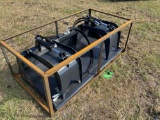 Unused 72in Skid Steer 2 Cylinder Grapple Bucket