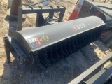 JCT 72in skid steer broom attachment