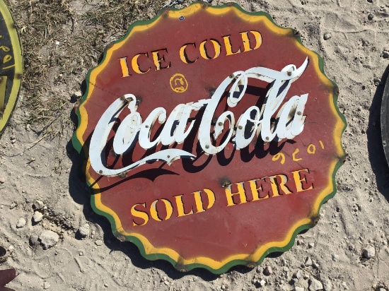Coca-Cola Metal Sign Decor