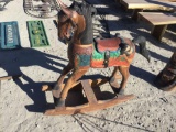 Wooden Rocking Horse Decor