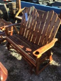 Red Cedar Glider - 2 Seater w/Cup Holders