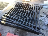 12 Sections Black Metal Fencing