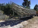 Portable Fold-Out Bleacher Set - Twin Axle