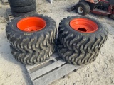 Four Unused 12-16.5 Skid Steer Tires on BC