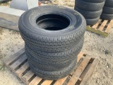 Four Unused ST235/80R16 Trailer Tires