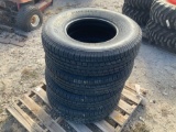 Four Unused ST235/85R16 Trailer Tires